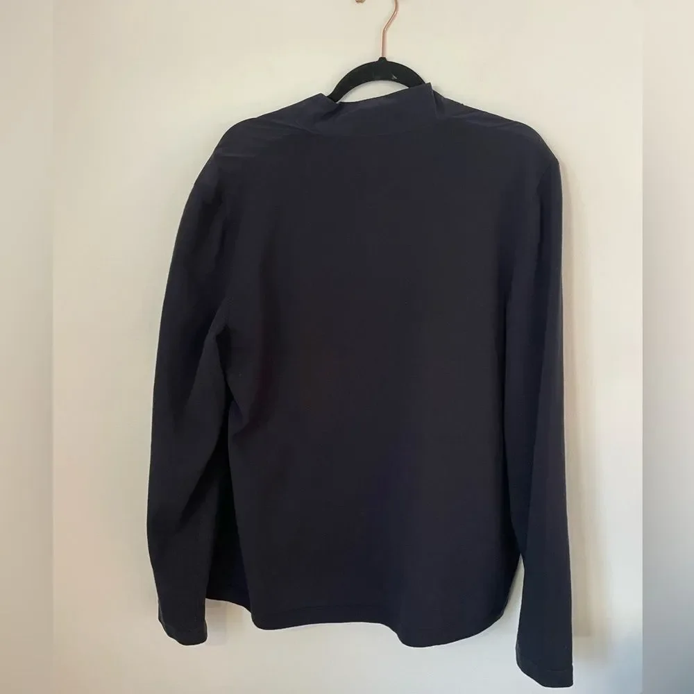 Theory jacket men’s navy Bellville Pk Fine Bilen Full Zip size xlarge